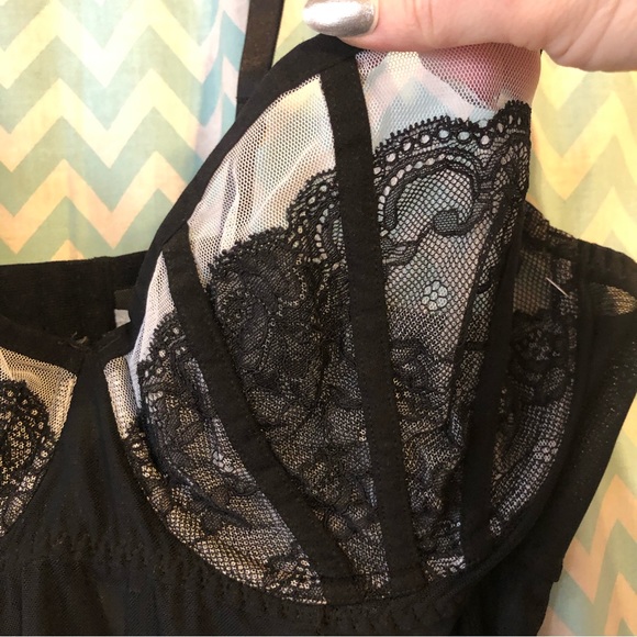 Lane Bryant Seriously Sexy black edgy underwire chemise size 18/20 NWT - Picture 2 of 10